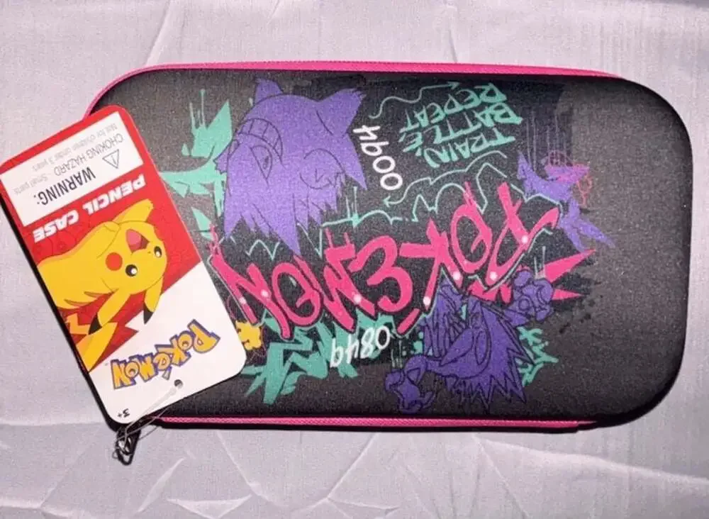 Pokemon Graffiti Hard-Sided Pencil Case with Gengar Design